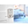 imageKwikset SmartCode 917 Keypad Keyless Entry Traditional Residential Electronic Lever Deadbolt Alternative with Tustin Door Handle and SmartKey Security Satin NickelSatin Nickel