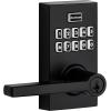 imageKwikset SmartCode 917 Keypad Keyless Entry Traditional Residential Electronic Lever Deadbolt Alternative with Tustin Door Handle and SmartKey Security Satin NickelMatte Black