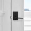 imageKwikset SmartCode 917 Keypad Keyless Entry Traditional Residential Electronic Lever Deadbolt Alternative with Tustin Door Handle and SmartKey Security Satin NickelMatte Black