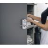 imageKwikset SmartCode 955 Pembroke Light Commercial 10Button Keypad Electronic Lever Featuring Convenient Keyless Entry 3Year Battery Life and High Traffic Durability Venetian BronzeSatin Chrome