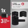 imageKwikset SmartCode 955 Pembroke Light Commercial 10Button Keypad Electronic Lever Featuring Convenient Keyless Entry 3Year Battery Life and High Traffic Durability Venetian BronzeMatte Black