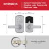 imageKwikset SmartCode 955 Pembroke Light Commercial 10Button Keypad Electronic Lever Featuring Convenient Keyless Entry 3Year Battery Life and High Traffic Durability Venetian BronzeSatin Chrome