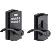 imageKwikset SmartCode 955 Pembroke Light Commercial 10Button Keypad Electronic Lever Featuring Convenient Keyless Entry 3Year Battery Life and High Traffic Durability Venetian BronzeMatte Black