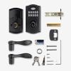 imageKwikset SmartCode 955 Pembroke Light Commercial 10Button Keypad Electronic Lever Featuring Convenient Keyless Entry 3Year Battery Life and High Traffic Durability Venetian BronzeSatin Chrome