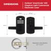 imageKwikset SmartCode 955 Pembroke Light Commercial 10Button Keypad Electronic Lever Featuring Convenient Keyless Entry 3Year Battery Life and High Traffic Durability Venetian BronzeMatte Black