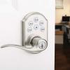 imageKwikset Smartcode 912 ZWave Plus Keypad Lever Deadbolt Door Lock OneTouch Locking and AutoLock Enabled with Reversible Tustin Levers and SmartKey Security Venetian BronzeSatin Nickel