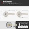 imageKwikset Trafford Interior Passage Door Handle Lever for Closet and Hallway Doors Reversible NonLocking Handle Lever Matte Black with Microban ProtectionSatin Nickel