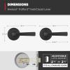 imageKwikset Trafford Interior Passage Door Handle Lever for Closet and Hallway Doors Reversible NonLocking Handle Lever Matte Black with Microban ProtectionMatte Black