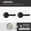 imageKwikset Trafford Interior Passage Door Handle Lever for Closet and Hallway Doors Reversible NonLocking Handle Lever Matte Black with Microban ProtectionVenetian Bronze