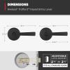 imageKwikset Trafford Interior Passage Door Handle Lever for Closet and Hallway Doors Reversible NonLocking Handle Lever Matte Black with Microban ProtectionMatte Black