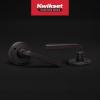 imageKwikset Trafford Interior Passage Door Handle Lever for Closet and Hallway Doors Reversible NonLocking Handle Lever Matte Black with Microban ProtectionVenetian Bronze