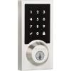 imageKwikset 99160016 SmartCode 916 Modern Contemporary Touchscreen Smart Lock Deadbolt featuring SmartKey Security and ZWave Plus Satin Nickel