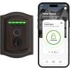 imageKwikset Halo Touch Fingerprint WiFi Smart Lock Keyless Entry Door Low Profile Deadbolt Geofence AutoUnlock Grade AAA Certified No Hub Easy Install Venetian Bronze Lifetime Finish Warranty ArchVenetian Bronze