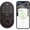 imageKwikset Halo WiFi Smart Lock Keyless Entry Door Deadbolt Geofence AutoUnlock Grade AAA Certified No Hub Easy Install Satin Nickel Lifetime Finish Warranty Backlit KeypadVenetian Bronze