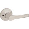 imageKwikset Henley Interior Passage Door Handle Lever For Closet and Hallway Doors Reversible NonLocking Handle Lever Matte Black with Microban ProtectionSatin Nickel