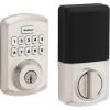 imageKwikset Powerbolt 250 10Button Keypad Satin Nickel Transitional Electronic Deadbolt Door Lock Featuring Convenient Keyless Entry Customizable User Codes Auto LockingSatin Nickel