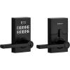 imageKwikset SmartCode 917 Keypad Keyless Entry Traditional Residential Electronic Lever Deadbolt Alternative with Tustin Door Handle and SmartKey Security Satin NickelMatte Black