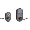 imageKwikset Smartcode 912 ZWave Plus Keypad Lever Deadbolt Door Lock OneTouch Locking and AutoLock Enabled with Reversible Tustin Levers and SmartKey Security Satin NickelVenetian Bronze