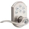 imageKwikset Smartcode 912 ZWave Plus Keypad Lever Deadbolt Door Lock OneTouch Locking and AutoLock Enabled with Reversible Tustin Levers and SmartKey Security Venetian BronzeSatin Nickel