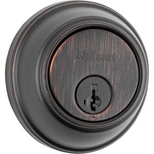 imageKwikset 816 Key Control Deadbolt Lock Satin Nickel Round Exterior Keyed Front Entry Door Pick Resistant SmartKey Rekey Security Single Cylinder Dead Bolt with Microban ProtectionVenetian Bronze