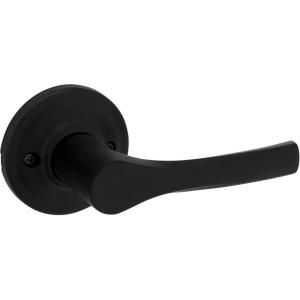 imageKwikset Henley Entry Door Handle with Lock and Key Secure Keyed Reversible Lever Exterior For Front Entrance and Bedrooms Satin Nickel Pick Resistant Smartkey Rekey Security and MicrobanMatte Black