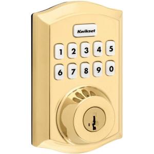 imageKwikset Home Connect 620 Smart Lock Deadbolt with ZWave Technology Works with Ring Alarm Samsung Smartthings and More ZWave Hub Required Traditional Design in Venetian BronzePolished Brass