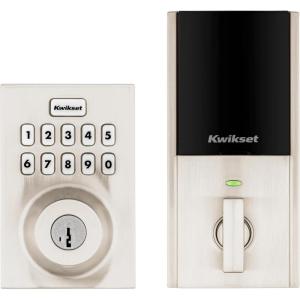 imageKwikset Home Connect 620 Smart Lock Deadbolt with ZWave Technology Works with Ring Alarm Samsung Smartthings and More ZWave Hub Required Traditional Design in Venetian BronzeSatin Nickel