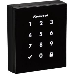 imageKwikset Obsidian Keyless Touchscreen Electronic Deadbolt in Satin NickelSatin Nickel