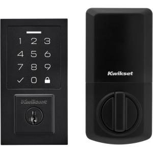 imageKwikset SmartCode 270 Keyless Entry Electronic Touchpad Deadbolt Door Lock with AutoLock Custom User Codes Advanced Security in Venetian Bronze TraditionalMatte Black