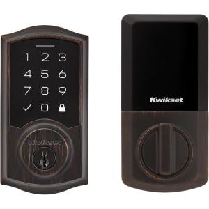 imageKwikset SmartCode 270 Keyless Entry Electronic Touchpad Deadbolt Door Lock with AutoLock Custom User Codes Advanced Security in Venetian Bronze TraditionalVenetian Bronze