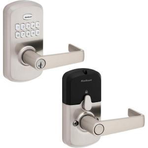 imageKwikset SmartCode 955 Pembroke Light Commercial 10Button Keypad Electronic Lever Featuring Convenient Keyless Entry 3Year Battery Life and High Traffic Durability Venetian BronzeSatin Nickel