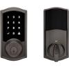 imageKwikset SmartCode 916 ZWave Smart Lock Keyless Entry Ring Compatible Door Lock Touchscreen Electronic Deadbolt SmartKey ReKey Security Smart Hub Required Contemporary Satin NickelVenetian Bronze