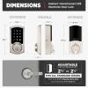 imageKwikset SmartCode 916 ZWave Smart Lock Keyless Entry Ring Compatible Door Lock Touchscreen Electronic Deadbolt SmartKey ReKey Security Smart Hub Required Contemporary Satin NickelSatin Nickel