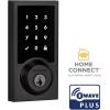 imageKwikset SmartCode 916 ZWave Smart Lock Keyless Entry Ring Compatible Door Lock Touchscreen Electronic Deadbolt SmartKey ReKey Security Smart Hub Required Contemporary Satin NickelMatte Black