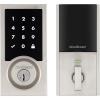 imageKwikset SmartCode 916 ZWave Smart Lock Keyless Entry Ring Compatible Door Lock Touchscreen Electronic Deadbolt SmartKey ReKey Security Smart Hub Required Contemporary Satin NickelSatin Nickel