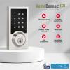 imageKwikset SmartCode 916 ZWave Smart Lock Keyless Entry Ring Compatible Door Lock Touchscreen Electronic Deadbolt SmartKey ReKey Security Smart Hub Required Contemporary Satin NickelVenetian Bronze