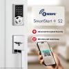 imageKwikset SmartCode 916 ZWave Smart Lock Keyless Entry Ring Compatible Door Lock Touchscreen Electronic Deadbolt SmartKey ReKey Security Smart Hub Required Contemporary Satin NickelPolished Chrome