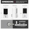 imageKwikset SmartCode 916 ZWave Smart Lock Keyless Entry Ring Compatible Door Lock Touchscreen Electronic Deadbolt SmartKey ReKey Security Smart Hub Required Contemporary Satin NickelPolished Chrome