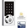 imageKwikset SmartCode 916 ZWave Smart Lock Keyless Entry Ring Compatible Door Lock Touchscreen Electronic Deadbolt SmartKey ReKey Security Smart Hub Required Contemporary Satin NickelPolished Chrome