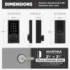 imageKwikset SmartCode 916 ZWave Smart Lock Keyless Entry Ring Compatible Door Lock Touchscreen Electronic Deadbolt SmartKey ReKey Security Smart Hub Required Contemporary Satin NickelMatte Black