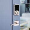 imageKwikset SmartCode 916 ZWave Smart Lock Keyless Entry Ring Compatible Door Lock Touchscreen Electronic Deadbolt SmartKey ReKey Security Smart Hub Required Contemporary Satin NickelSatin Nickel