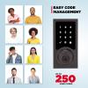 imageKwikset SmartCode 916 ZWave Smart Lock Keyless Entry Ring Compatible Door Lock Touchscreen Electronic Deadbolt SmartKey ReKey Security Smart Hub Required Contemporary Satin NickelVenetian Bronze