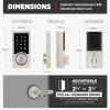 imageKwikset SmartCode 916 ZWave Smart Lock Keyless Entry Ring Compatible Door Lock Touchscreen Electronic Deadbolt SmartKey ReKey Security Smart Hub Required Contemporary Satin NickelSatin Nickel