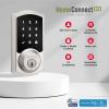 imageKwikset SmartCode 916 ZWave Smart Lock Keyless Entry Ring Compatible Door Lock Touchscreen Electronic Deadbolt SmartKey ReKey Security Smart Hub Required Contemporary Satin NickelVenetian Bronze