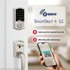 imageKwikset SmartCode 916 ZWave Smart Lock Keyless Entry Ring Compatible Door Lock Touchscreen Electronic Deadbolt SmartKey ReKey Security Smart Hub Required Contemporary Satin NickelSatin Nickel