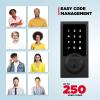 imageKwikset SmartCode 916 ZWave Smart Lock Keyless Entry Ring Compatible Door Lock Touchscreen Electronic Deadbolt SmartKey ReKey Security Smart Hub Required Contemporary Satin NickelMatte Black