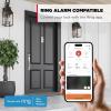 imageKwikset SmartCode 916 ZWave Smart Lock Keyless Entry Ring Compatible Door Lock Touchscreen Electronic Deadbolt SmartKey ReKey Security Smart Hub Required Contemporary Satin NickelSatin Nickel