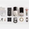 imageKwikset SmartCode 916 ZWave Smart Lock Keyless Entry Ring Compatible Door Lock Touchscreen Electronic Deadbolt SmartKey ReKey Security Smart Hub Required Contemporary Satin NickelSatin Nickel