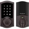 imageKwikset SmartCode 916 ZWave Smart Lock Keyless Entry Ring Compatible Door Lock Touchscreen Electronic Deadbolt SmartKey ReKey Security Smart Hub Required Contemporary Satin NickelVenetian Bronze