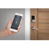 imageKwikset SmartCode 916 ZWave Smart Lock Keyless Entry Ring Compatible Door Lock Touchscreen Electronic Deadbolt SmartKey ReKey Security Smart Hub Required Contemporary Satin NickelSatin Nickel